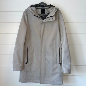 Men’s Ted Baker Hooded Rain Parka - Gray - Medium (UK 3)